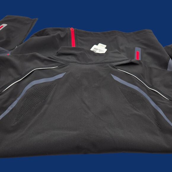 Men's MED North End Sport Black/Red Waterproof Breathable Soft Shell Jacket READ - Picture 8 of 16